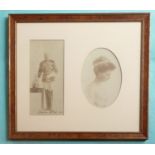 1912 Princess Alice and Alexander of Teck: a pair of photographs each ink signed and dated,