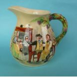 A good Crown Devon Auld Lang Syne musical jug to play that air, 175mm