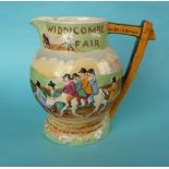 A good Crown Devon Widdicombe Fair musical jug to play that air, 175mm