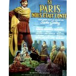 Seltenes Filmplakat "Si Paris Nous Etait Conte", Frankreich, 1956. Kinoplakat im FormatDIN A2 für