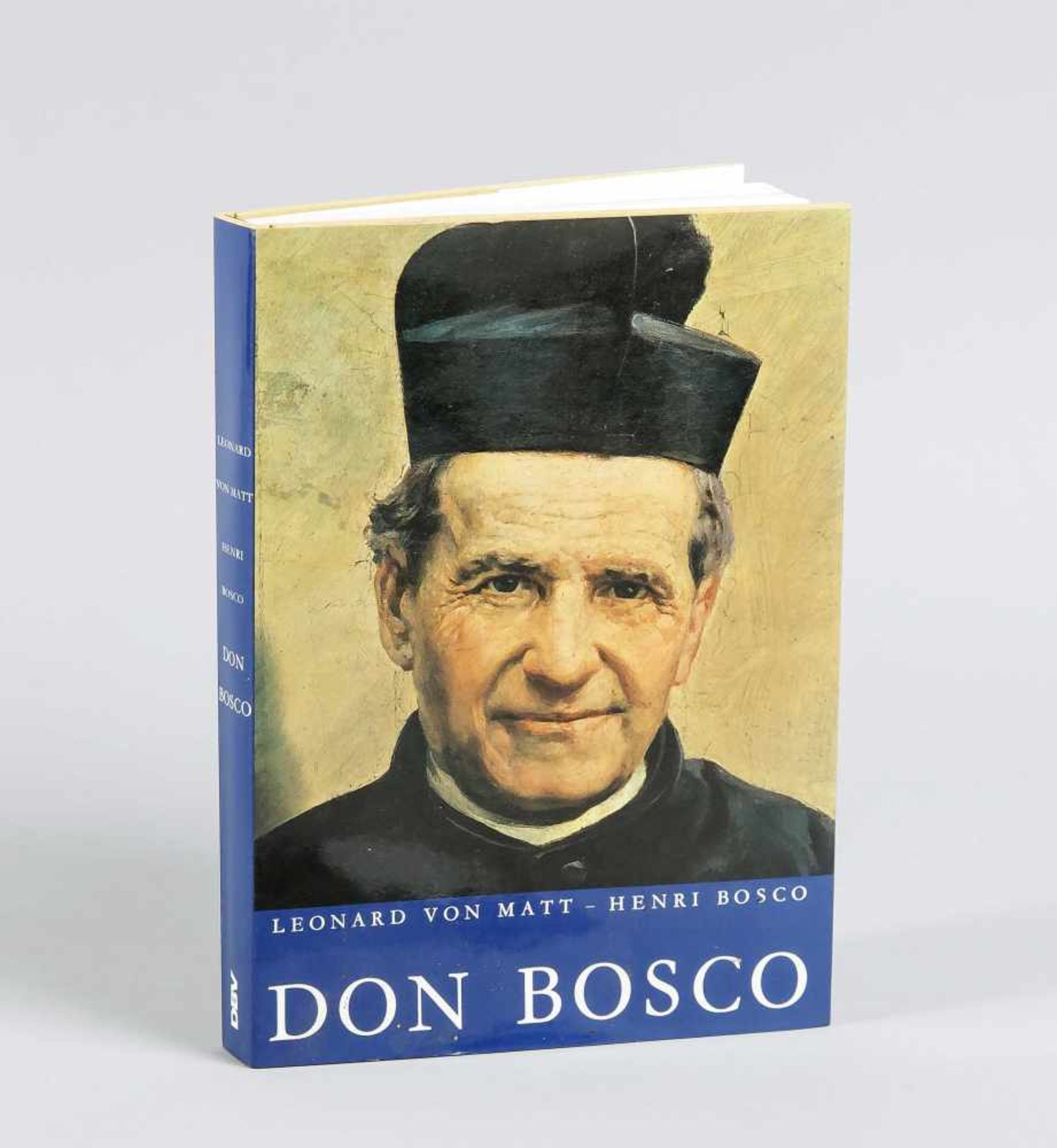 "Don Bosco". Dieses Buch erhielt Pierre Brice in Anerkennung seines selbstlosen Einsatzesfür die