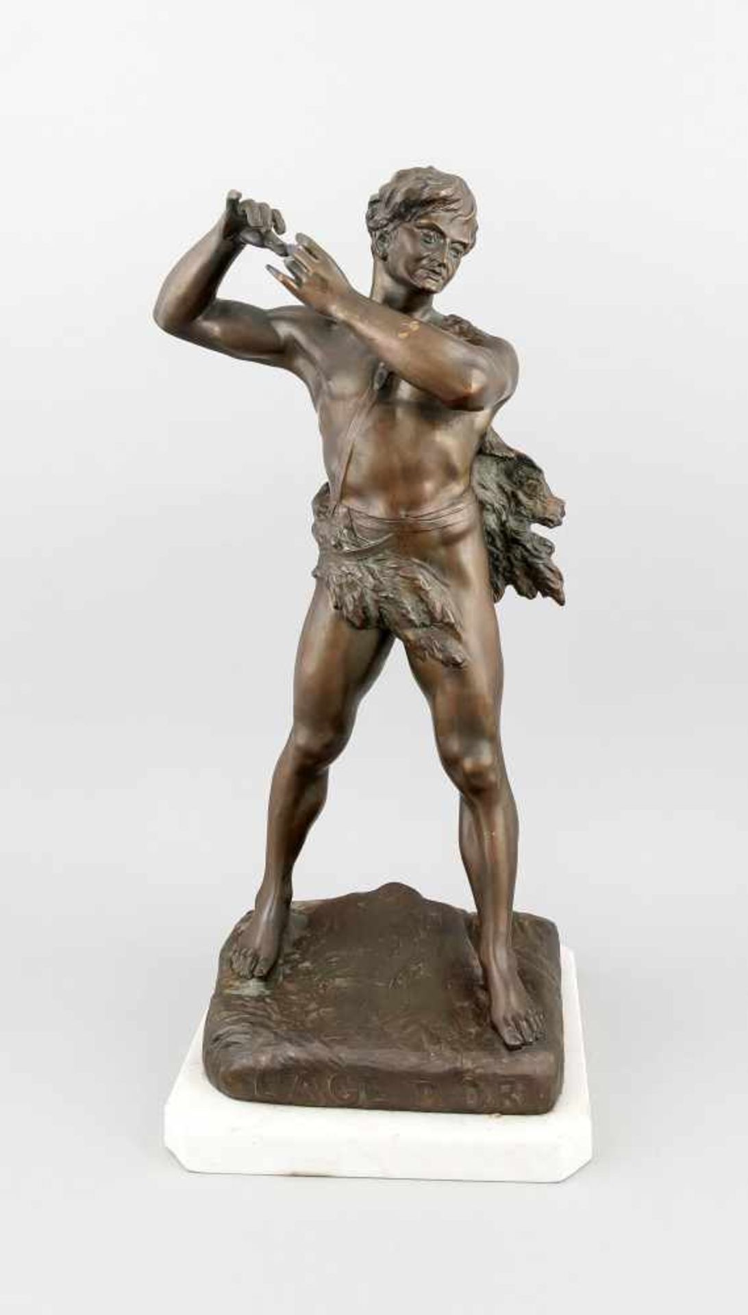 Henry Fugère (1872-1944), "L'Age d'Or", das goldene Zeitalter, Standfigur eines