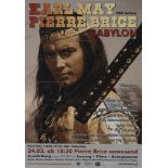 Seltenes Ankündigungsplakatfür eine Winnetou-Kinonacht im Kino Babylon am 24.3.2012, vonPierre Brice