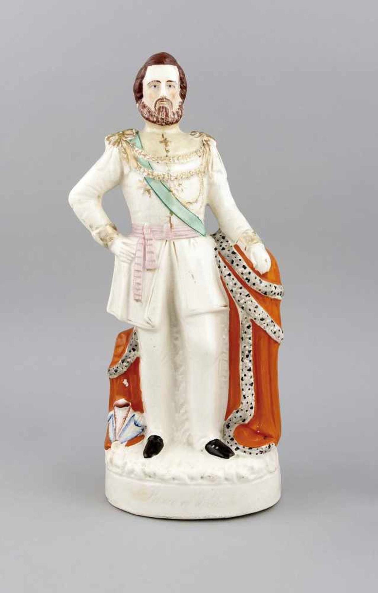 Prince of Wales, Staffordshire, Mitte 19. Jh., Victorianische Figur, dargestellt PrinzAlbert, auf