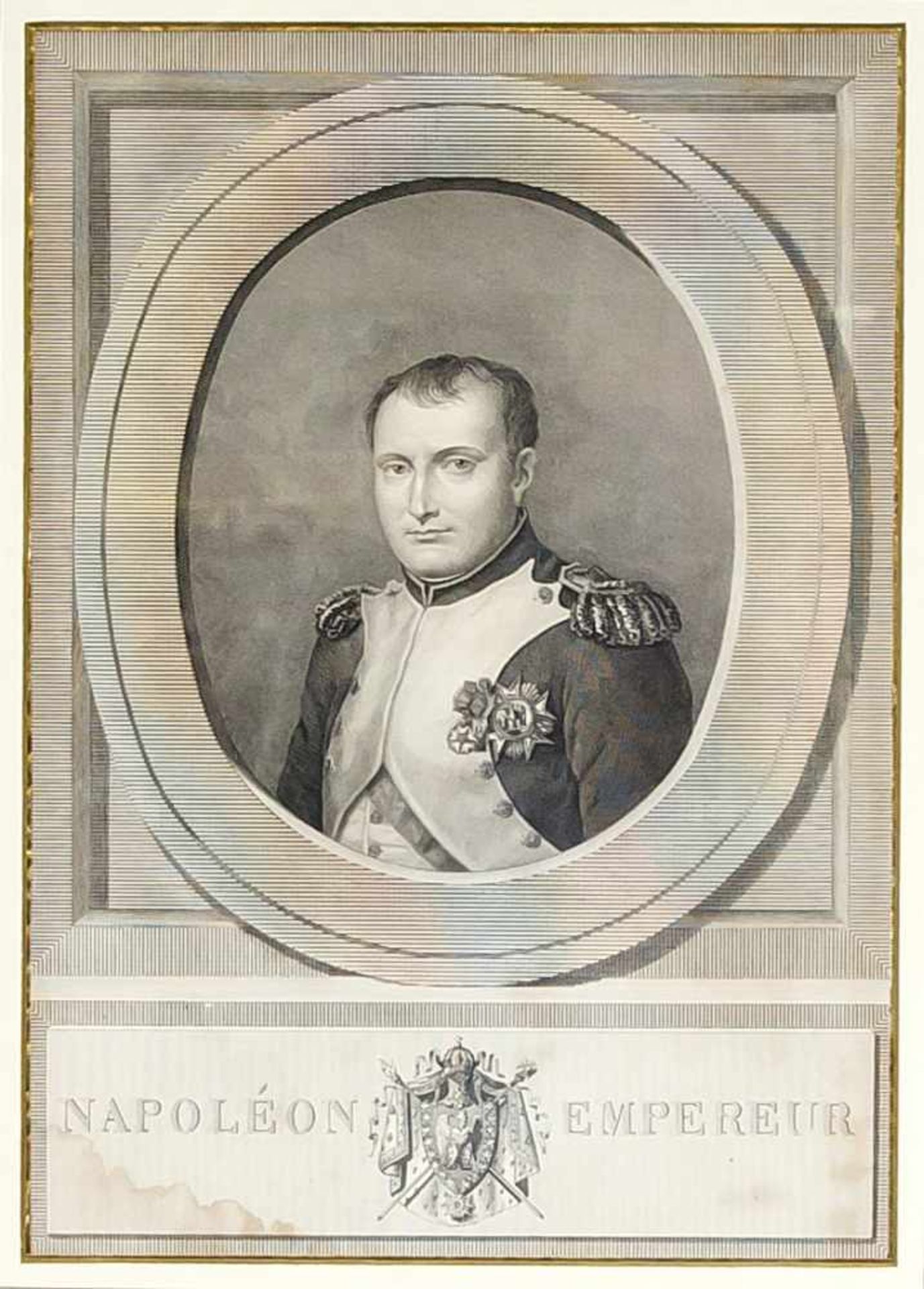 Konvolut Napoleon, drei Grafiken des 18./19. Jh., Portrait, Kupferstich "NapoléonEmpereur",