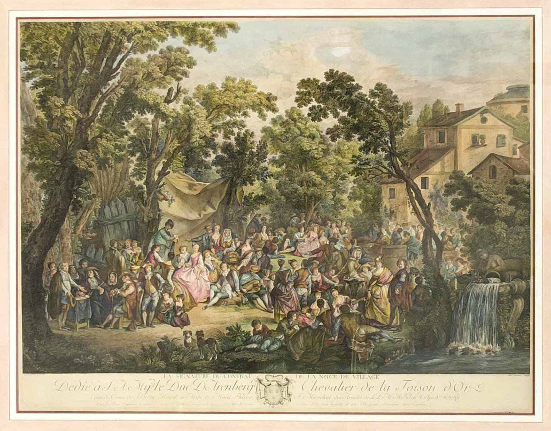 Antoine Alexandre J. Cardon (1739-1822) nach Jean-Antoine Watteau (1684-1721), "lasignature du