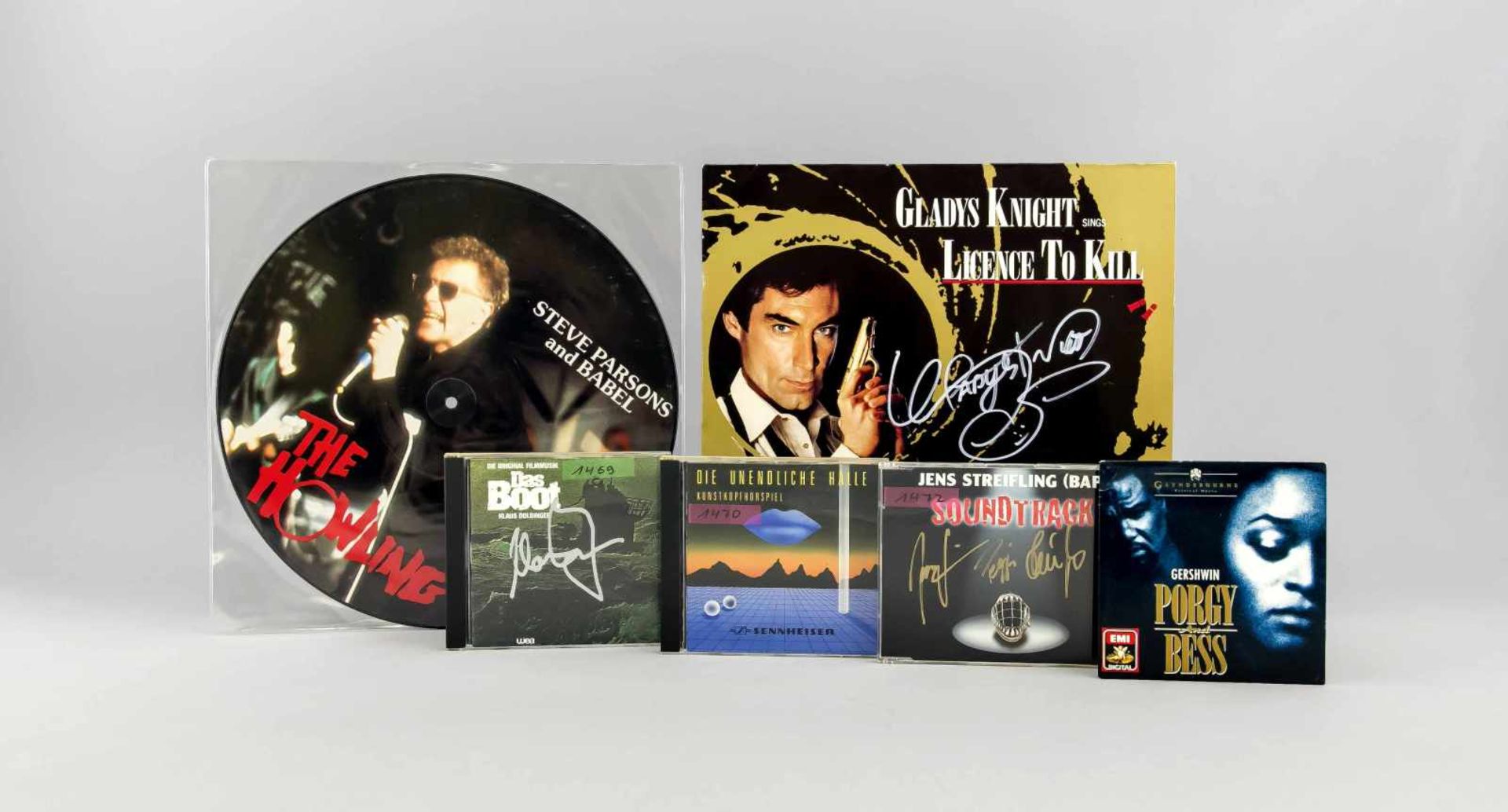 Konvolut, 5 Soundtracks, CDs, CD-Maxi und Maxi, u.a. 'Das Boot' und 'License To Kill', ausden Jahren