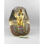 Goldmaske des Tut Anch Amun (handbemalte Original-Replik des Originals aus dem ÄgyptischenMuseum