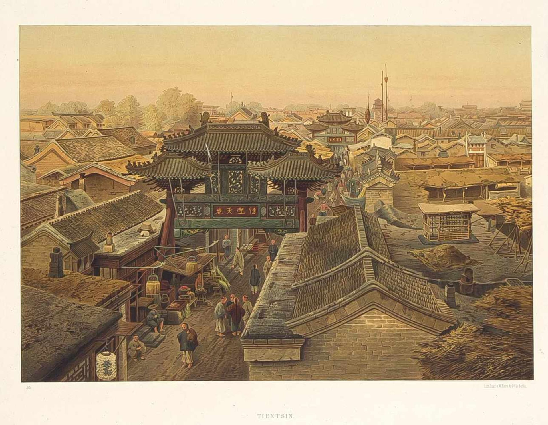 Folge von 17 Farblithografien aus "Die Preussische Expedition nach Ost-Asien nach Japan,China und - Bild 4 aus 5