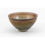 Steinzeug-Teeschale mit eisenhaltiger Glasur (Jian-Ware/Tenmoku), China, wohlSong-Dynastie (1127-