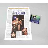 B. B. King, Zeitungsartikel und CD, 'The King Of Blues', 1993/94, mit OriginalautogrammenB. B. King,