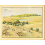 Alexander Oskar Noah (1885-1968), Landschaftsmaler in Dresden und Hamburg. WeiteSommerlandschaft mit