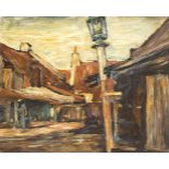 Wilhelm Schmetz (1890-1938), dt. Maler aus Düsseldorf, Häuser in Katwijk, aus dem Nachlassder