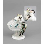 Harlekin & Columbine, Meissen, Marke 1850-1924, 1. W., Modell von Paul Scheurich (New York1883 -