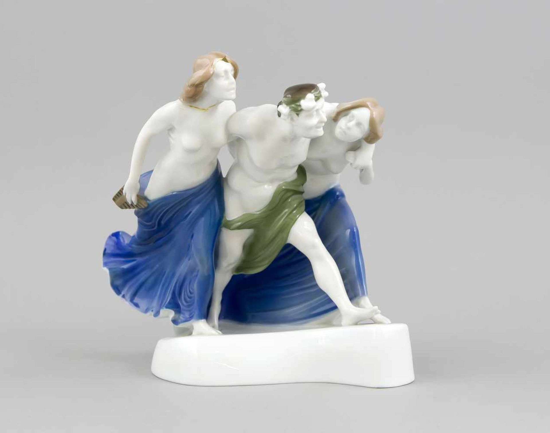 Stürmende Bacchanten, Rosenthal, Selb, 1920er Jahre, Entwurf Albert Caasmann (1886 Berlin- 1968