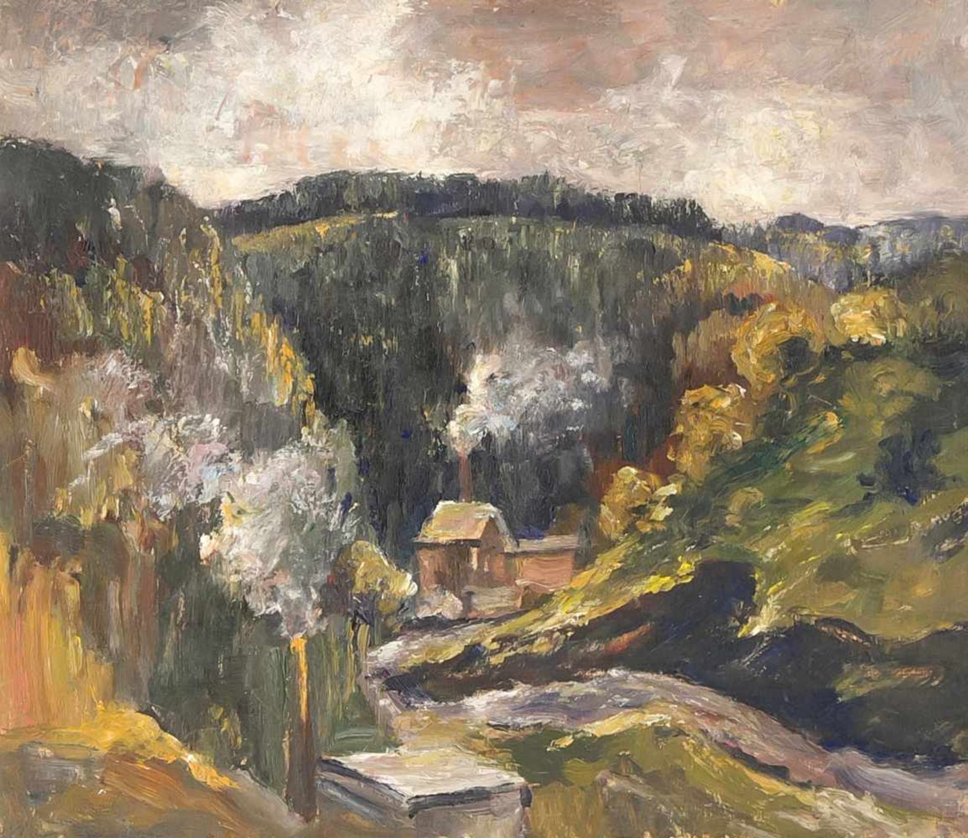 Wilhelm Schmetz (1890-1938), dt. Maler aus Düsseldorf, Konvolut von 8 Gemälden mitverschiedenen - Bild 3 aus 8