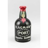 Flasche Portwein der Marke "Flagman" (Port Oporto Bottling 2,1 L), Füllstand "into neck",