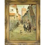 Carl Valentin (1885-1966), Düsseldorfer Maler des ländlichen Lebens im Rheinland, stud. ander