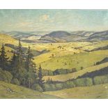 Hans Bauer (1883-1967), Landschaftsmaler der Weimarer Malerschule, große"Eifellandschaft", Öl auf