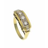 Brillant-Ring GG/WG 585/000 mit 3 Brillanten, zus. 0,22 ct W/SI, RG 55, 3,6 gBrilliant ring GG /