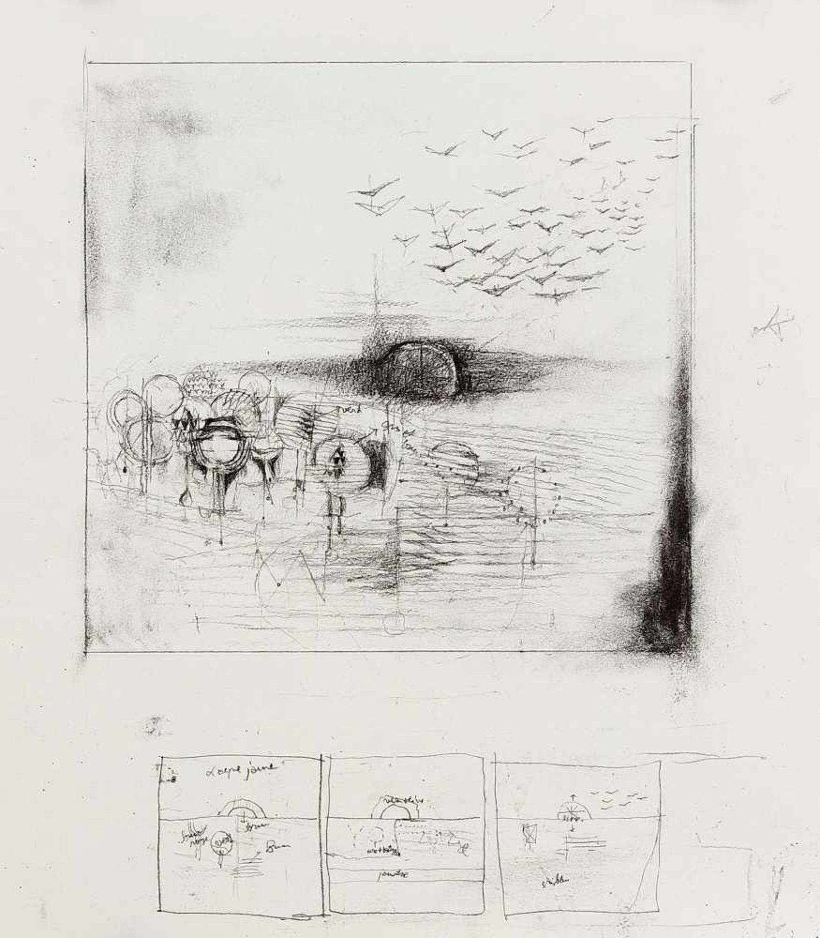 Johnny Friedlaender (1912-1992), "Sept Paysages. Sieben Landschaften", Mappenwerk mit 2statt 7 - Bild 3 aus 4