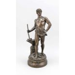 Maurice Constant Favre (1875-1915), frz. Bildhauer, "Le Travail", Allegorie der Arbeit inGestalt