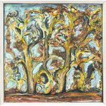 Efim Novikov (*1936), russischer Maler, "Bäume", surreale Komposition ineinanderverschlungener