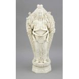 Blanc de Chine-Avalokiteshvara mit 18 Armen, China (Dehua), 20. Jh., auf einem Lotossockelstehend,
