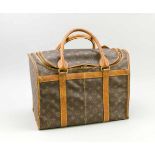 Louis Vuitton vintage Beauty Case Monogram Canvas, 1980er Jahre.Top-Reißverschluss-Öffnung, Leder-