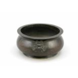 Weihrauchbrenner/Koro, China, 20. Jh., Bronze. Nachahmung einer alten, klassischen Form:konischer