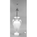 Große Bodenlampe, KPM Berlin, Marke 1962-92, 1. W., klassizistische Amphorenvase aufrundem Stand mit