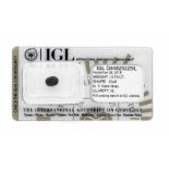 Diamant 0,74 ct, oval fac., dunkles grau/PI3, mit IGL ZertifikatDiamond 0.74 ct, oval fac., Dark