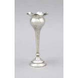 Kleine Vase, England, 1915, Stadtmarke Birmingham, MZ verschlagen, Sterlingsilber 925/000,runder