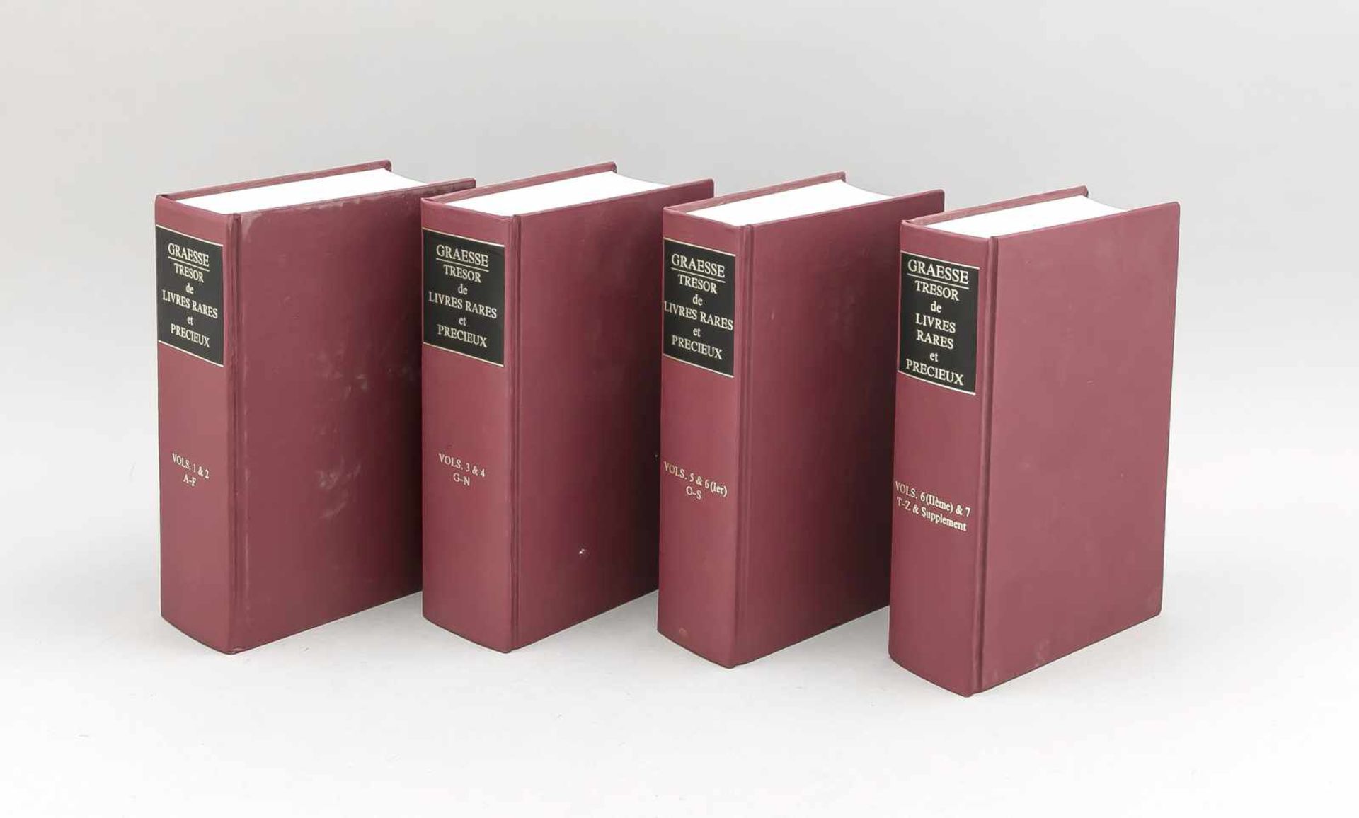 Bibliographie, Graesse, "Trésor de livres rares et précieux ou nouveau dictionnairebibliographique",