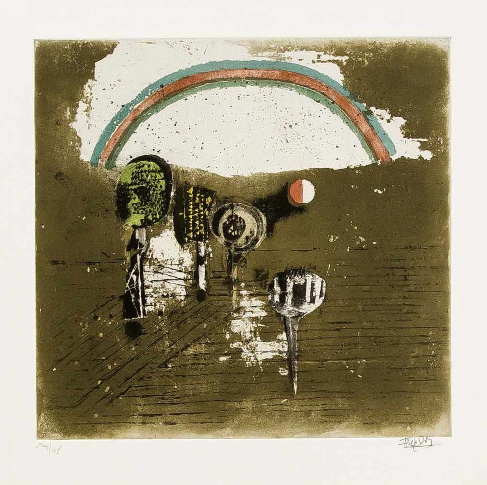 Johnny Friedlaender (1912-1992), "Sept Paysages. Sieben Landschaften", Mappenwerk mit 2statt 7 - Bild 2 aus 4