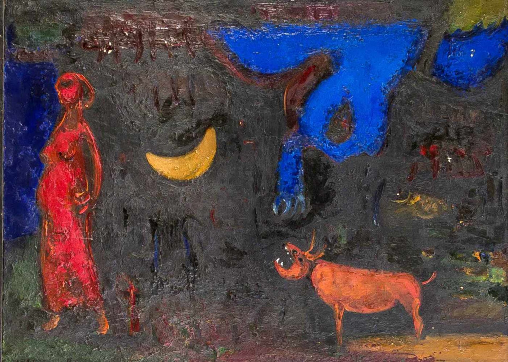 Rachman Shichaliew (*1957), zeitgenössischer russischer Maler, studierte inBaku/Aserbaidschan, "Erde