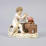 Amor als Schokoladenkocher, Meissen, Marke 1850-1924, 1. W., Entwurf J.J. Kaendler im Jahr1770,