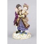 Paar, sich umarmend, Meissen, Marke 1850-1924, 1. W., Entwurf August Ringler im Jahr1889-1890,