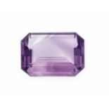 Amethyst 15,49 ct, rechteckiger Treppenschliff, 20,0 x 14,9 x 7,3 mmAmethyst 15.49 ct, rectangular