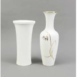 Zwei Vasen, KPM Berlin, Marken 20. Jh., 1. u. 2. W., Vase Asia, Entwurf 1880, grüneReichsapfelmarke,