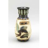 Vase, Dubois, Belgien, 20.Jh., Keramik, polychrom glasiert, unterseitig gemarkt "Dubois"u. m.