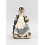 Mädchen mit Kätzchen, Lladro, Spanien, Ende 20. Jh., unterseitig gemarkt u. mit Modellnr.,