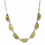 Fahrner-Collier Silber 925/000 Original Fahner gest., Federring, L. 41 cm, 19,4 gFahrner necklace