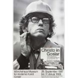 Christo (*1935), Konvolut von zwei handsignierten Postern, "Christo in Goslar" 1987,handsign. in