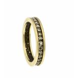 Eternity-Ring GG 585/000 mit 36 Diamanten, zus. 0,18 ct fancybrown/SI, RG 61, 4,8 gEternity ring