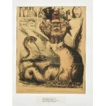 Honoré Daumier (1808-1879) u.a., Konvolut von 4 französischen Karikaturen des 19. Jh.,Lithogr. von