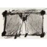Antoni Tapies (1923-2012), abstrakte Komposition, Lithographie aus dlm, 1968, unsign.,vertikaler