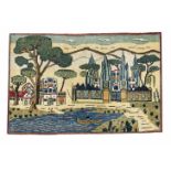 Bildteppich, 92 x 62 cm- - -22.69 % buyer's premium on the hammer price19.00 % VAT on buyer's