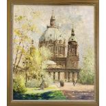 Berliner Vedutenmaler 2. H. 20. Jh., impressionistische Ansicht des Berliner Doms, Öl aufLwd., u.