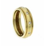 Brillant-Ring GG 585/000 mit 7 Brillanten, zus. 0,18 ct W/SI, RG 54, 5,3 gBrillant ring GG 585/000